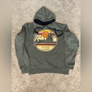 Green Keystone Colorado Hoodie Adult Small